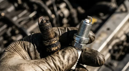 Inspection professionnelle détaillée d'un moteur automobile pour diagnostiquer une surconsommation de carburant