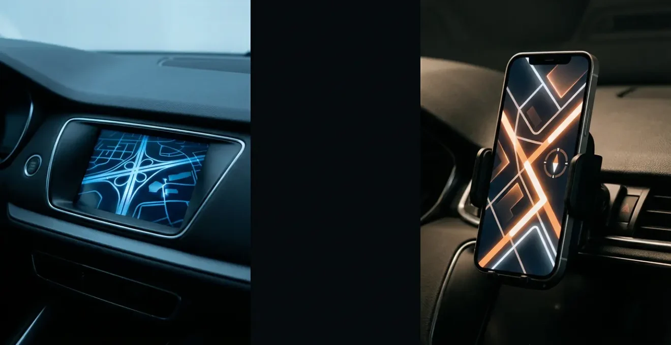 Comparaison entre GPS intégré et smartphone pour la navigation automobile